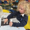 schoolkid learning
