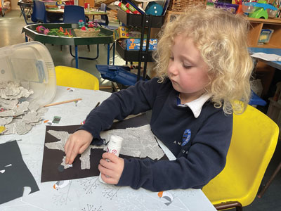 schoolkid learning