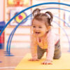 toddler crawling